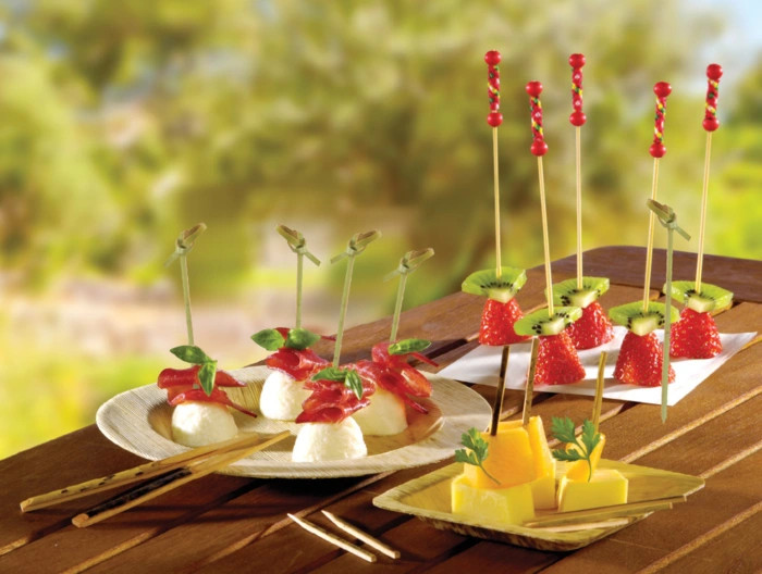 Bamboo Knotted Skewers - L:3.5in - 2000 pcs