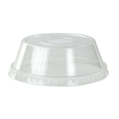 PET Dome Lid with Hole - D:3.93in H:1.57in - 1000 pcs