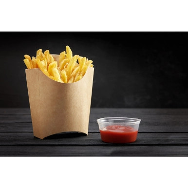 Small Kraft French Fry Pails - 8.5oz L:4.7in W:3.7in H:4.9in - 2000 pcs Small Kraft French Fry Pails - 8.5oz L:4.7in W:3.7in H:4.9in - 2000 pcs