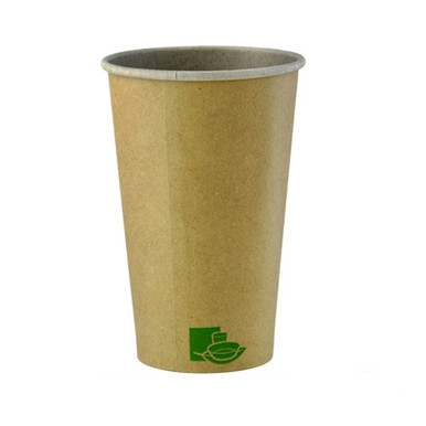 Zen Kraft Recyclable Paper Cup - 20oz D:3.54in H:6.3in - 500 pcs