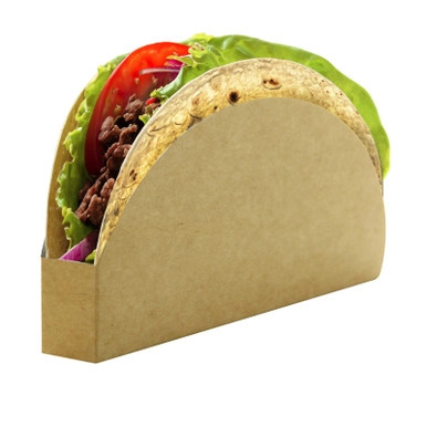 Kraft Taco Tray - L:5.9in W:2.8in H:0.8in - 1000 pcs