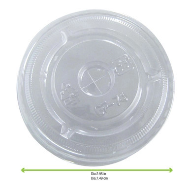 Clear PET Flat Lid With Hole for 210POC81N & 210POB80 & 210POC121N & 210POB121 - D:2.91 H:0.3in - 1000 pcs Clear PET Flat Lid With Hole for 210POC81N & 210POB80 & 210POC121N & 210POB121 - D:2.91 H:0.3in - 1000 pcs