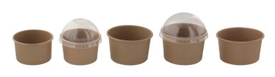 Brown Kraft Hot & Cold Paper Cup - 2.3oz D:2.4in H:1.35in - 1000 pcs Brown Kraft Hot & Cold Paper Cup - 2.3oz D:2.4in H:1.35in - 1000 pcs
