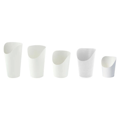 White Kraft Wrap Cup - 12oz H:5.3 D:2.36in - 1000 pcs White Kraft Wrap Cup - 12oz H:5.3 D:2.36in - 1000 pcs