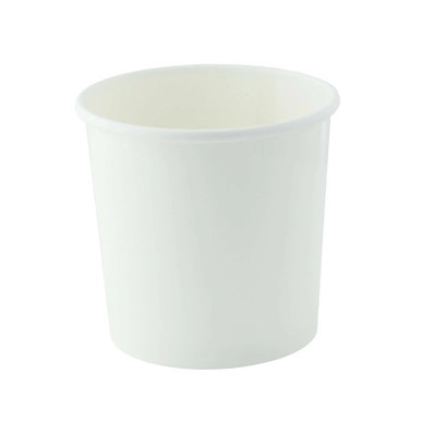 White Soup Cup (Lid optional) - 12oz D:3.55in H:3.3in - 500 pcs