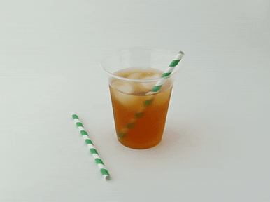Durable Green & White Striped Cocktail Paper Straws - Unwrapped - D:0.2in H:5.7in - 3000 pcs
