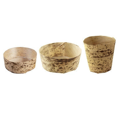 Bamboo Leaf Cup - 4oz D:2.2in H:2.5in - 200 pcs