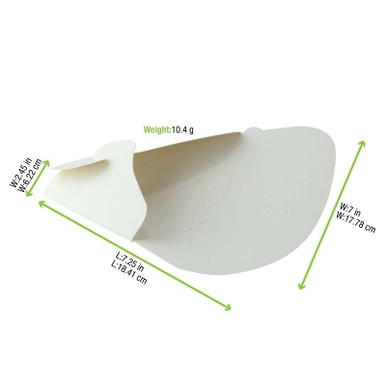 White Crepe Holder - L:7.25in W:5.9in - 1000 pcs