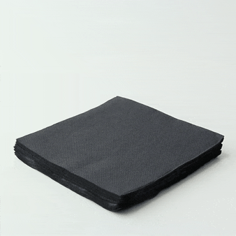 Point to point  Black Tissue Napkin - 10x10in 2 Ply, 1/4 Fold - 900 pcs Point to point  Black Tissue Napkin - 10x10in 2 Ply, 1/4 Fold - 900 pcs