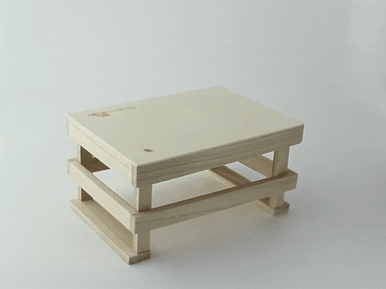 Wood Crate - L:6.7in W:4.75in H:3.5in - 12 pcs Wood Crate - L:6.7in W:4.75in H:3.5in - 12 pcs