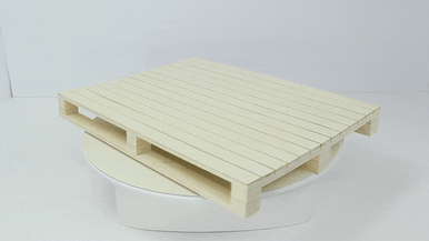 Wood Pallet - L:15.75in W:11.8in H:1.7in - 6 pcs Wood Pallet - L:15.75in W:11.8in H:1.7in - 6 pcs