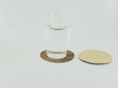 Bamboo Leaf Coaster - D:4in - 400 pcs