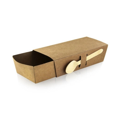 Sleeve for Kraft Snack Tray 210SNAK - L:8.5in W:3.5in H:2in - 500 pcs