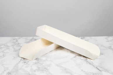 White Hot Dog Tray - L:9.75in W:2.1in L:2.1in - 1000 pcs