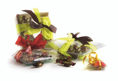 Klarity Square Transparent Green Dish - 8oz L:5.1in W:5.1in H:0.6in - 100 pcs Klarity Square Transparent Green Dish - 8oz L:5.1in W:5.1in H:0.6in - 100 pcs