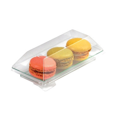 Klarity Rectangular Transparent Green Dish - L:5.3in W:2.5in H:0.61in - 200 pcs Klarity Rectangular Transparent Green Dish - L:5.3in W:2.5in H:0.61in - 200 pcs