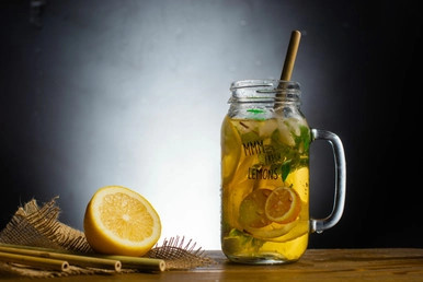 Unwrapped Durable & Reusable Cocktail Bamboo Straw - D:0.45in 5.7in - 400 pcs