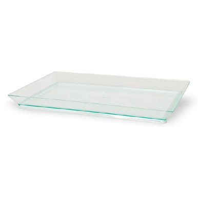 Klarity Rectangular Transparent Green Dish - 11oz L:7in W:5.1in H:0.6in - 100 pcs Klarity Rectangular Transparent Green Dish - 11oz L:7in W:5.1in H:0.6in - 100 pcs
