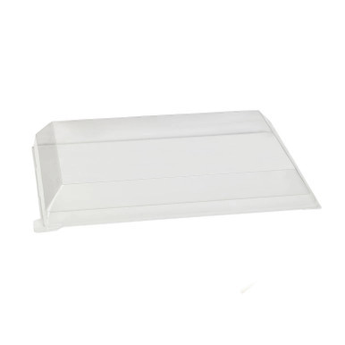 Klarity Transparent PET Green Lid For 210KLARTRAY - L:14.9in W:10.7in H:1.18in - 50 pcs