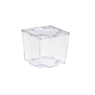 KARA Clear Cubic Mini Cup - 2oz L:1.7in W:1.7in H:1.6in - 600 pcs