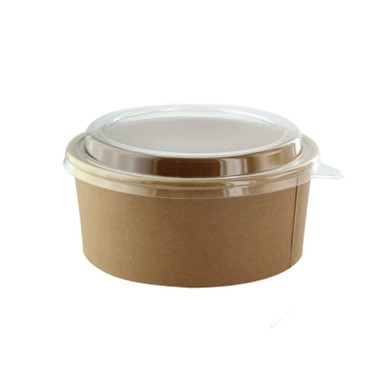 Round Kraft Salad Bucket - 53oz D:7.3in H:3.2in - 360 pcs Round Kraft Salad Bucket - 53oz D:7.3in H:3.2in - 360 pcs