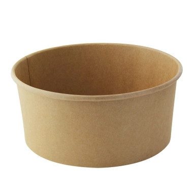 Round Kraft Salad Bucket - 53oz D:7.3in H:3.2in - 360 pcs Round Kraft Salad Bucket - 53oz D:7.3in H:3.2in - 360 pcs