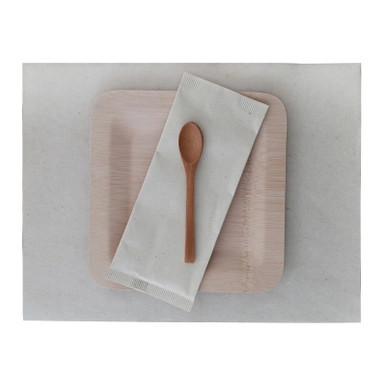 Cream paper place mat - L:15.8in W:11.8in - 1000 pcs