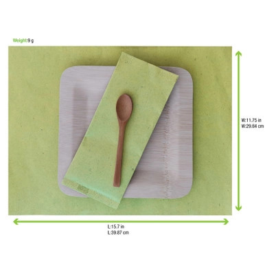 Green paper place mat - L:15.8in W:11.8in - 1000 pcs