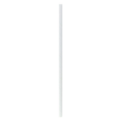 Durable Solid White Paper Straw Individually - Wrapped - D:0.2in L:10.25in - 3000 pcs