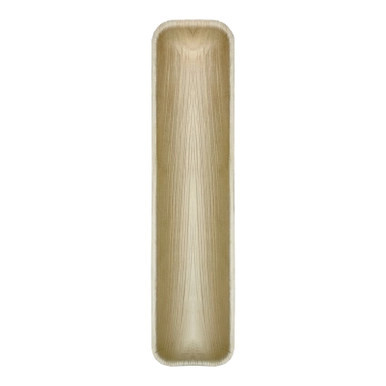 Rectangular Palm Leaf Plate - L:16.2in W:3.7in H:0.9in - 100 pcs Rectangular Palm Leaf Plate - L:16.2in W:3.7in H:0.9in - 100 pcs