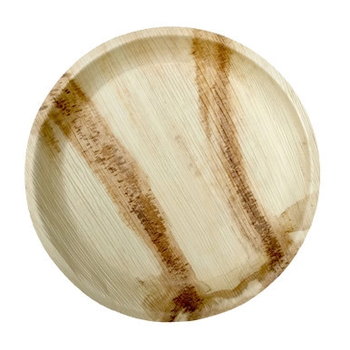 Palm Leaf Round Dinner Plate - D:12in H:1in - 100 pcs Palm Leaf Round Dinner Plate - D:12in H:1in - 100 pcs