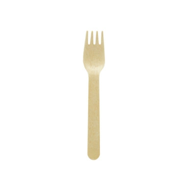 Unwrapped Wooden Fork - L:5.5in - 2000 pcs