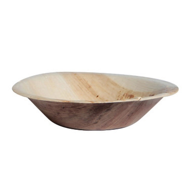Palm Leaf Mini Bowl/Plate - 6oz D:4.7in H:1in - 100 pcs Palm Leaf Mini Bowl/Plate - 6oz D:4.7in H:1in - 100 pcs