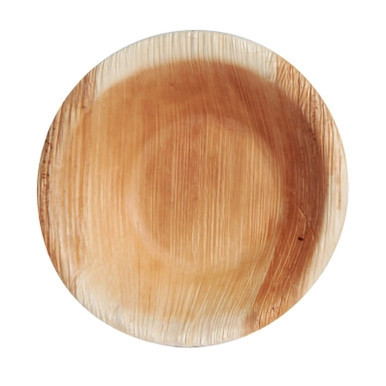 Palm Leaf Mini Bowl/Plate - 6oz D:4.7in H:1in - 100 pcs Palm Leaf Mini Bowl/Plate - 6oz D:4.7in H:1in - 100 pcs