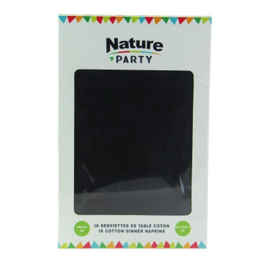 Luxury Black Night Cotton Table Napkin. - L:15.8in W:15.8in - 100 pcs Luxury Black Night Cotton Table Napkin. - L:15.8in W:15.8in - 100 pcs