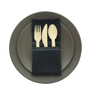 Luxury Black Night Cotton Table Napkin. - L:15.8in W:15.8in - 100 pcs Luxury Black Night Cotton Table Napkin. - L:15.8in W:15.8in - 100 pcs