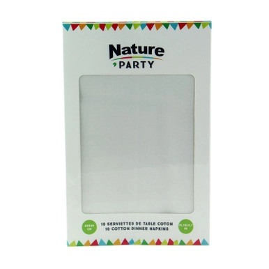 Luxury White Snow Cotton Table Napkin. - L:15.8in W:15.8in - 100 pcs Luxury White Snow Cotton Table Napkin. - L:15.8in W:15.8in - 100 pcs