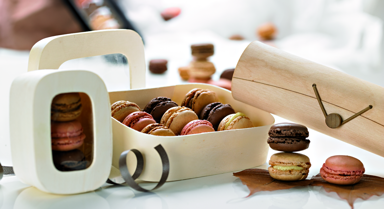 Round Wooden Box with Window Lid - 13oz D:3.7in - 100 pcs