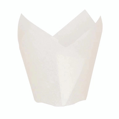 Tulip White Silicone Baking Cup - 1.25oz D:1.2in - 1000 pcs