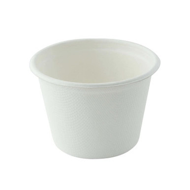 White Mini Sugarcane Cup - 4.7oz D:2.9in - 1000 pcs