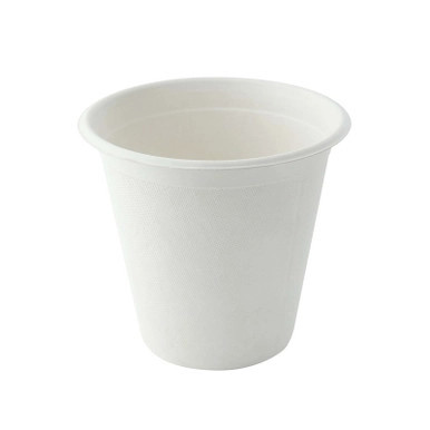 White Sugarcane Cup - 8oz D:3.15in - 1000 pcs