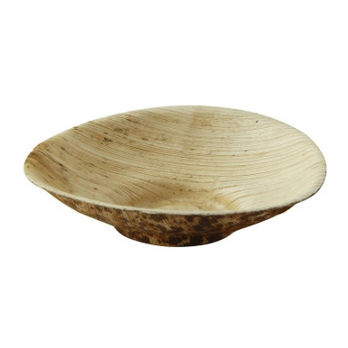 Mini Bamboo Leaf Round Dish - 2oz D:3.1in - 1000 pcs