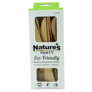 BAMBI Bamboo cutlery kit - 144 kits