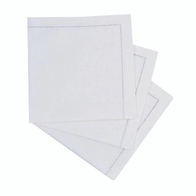 Luxury White Snow Cotton Cocktail Napkin - L:7.9in W:7.9in - 200 pcs Luxury White Snow Cotton Cocktail Napkin - L:7.9in W:7.9in - 200 pcs