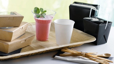 Black Take Out Box with Handle - 32oz L:4.5in W:3.9in H:4.4in - 450 pcs