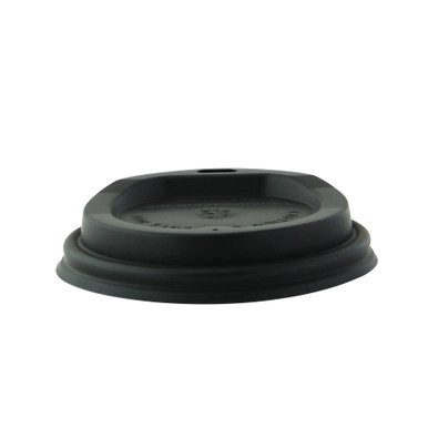 Compostable black coffee lid for 8oz - D:3.15in - 1000 pcs Compostable black coffee lid for 8oz - D:3.15in - 1000 pcs