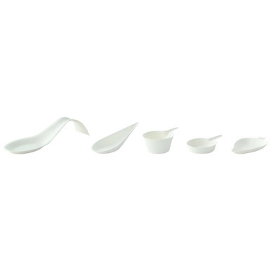 Bio n Chic Deep pan White Sugarcane Dish - 2oz D:2.2in L:3.6in H:1.15in - 300 pcs Bio n Chic Deep pan White Sugarcane Dish - 2oz D:2.2in L:3.6in H:1.15in - 300 pcs