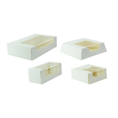 White laminated window box - 28oz L:7.18in W:4.45in H:1.75in - 200 pcs White laminated window box - 28oz L:7.18in W:4.45in H:1.75in - 200 pcs