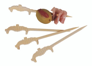 TOKAI Bamboo Seahorse Pick - L:3.5in - 2000 pcs