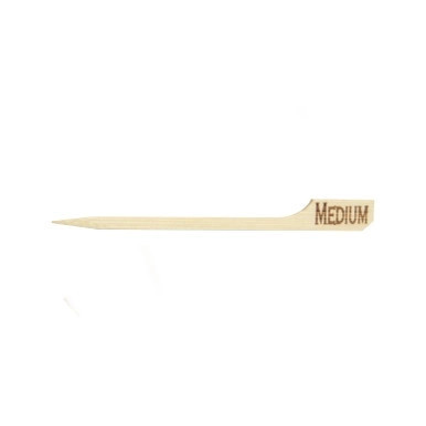 Steak Markers Cooked Labels Medium - L:3.5in - 1000 pcs Steak Markers Cooked Labels Medium - L:3.5in - 1000 pcs